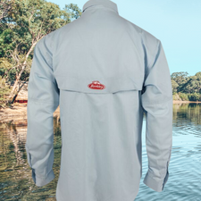Blue Vented Fishing Shirt