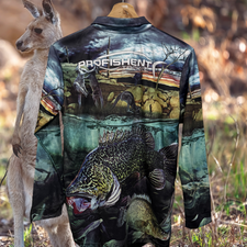 Cod, Yella, Kangaroo Fishing Shirt - Youth