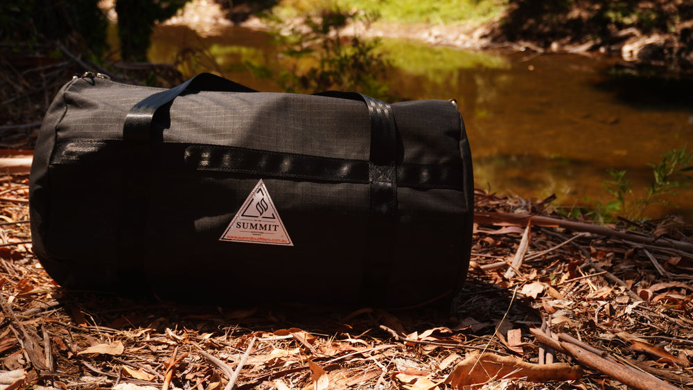 Durable and stylish canvas gear bag for tool storage, overnight trips, and working the land