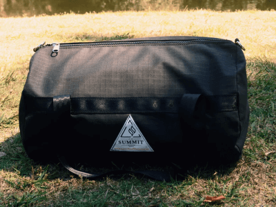 Durable round canvas bag for storing tools