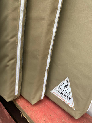 Canvas dog bed handcrafted in Mansfield, Victoria, using trusted High Country craftsmanship