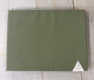 small sized green canvas dog bed 