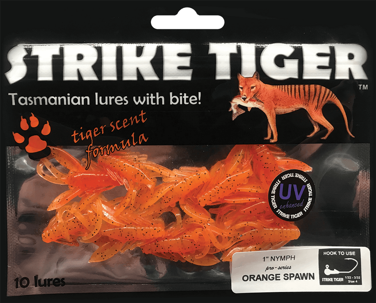 ORANGE SPAWN - 1" nymph pro series (10 Pack) - Summit Outfitters Mansfield