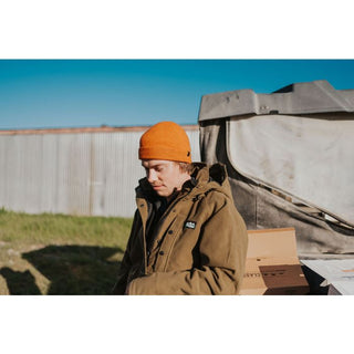 RIDGELINE | Lambswool Rib Beanie - Blaze - Summit Outfitters Mansfield