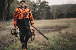 RIDGELINE | Tusk Fleece Top - Blaze & Black - Summit Outfitters Mansfield