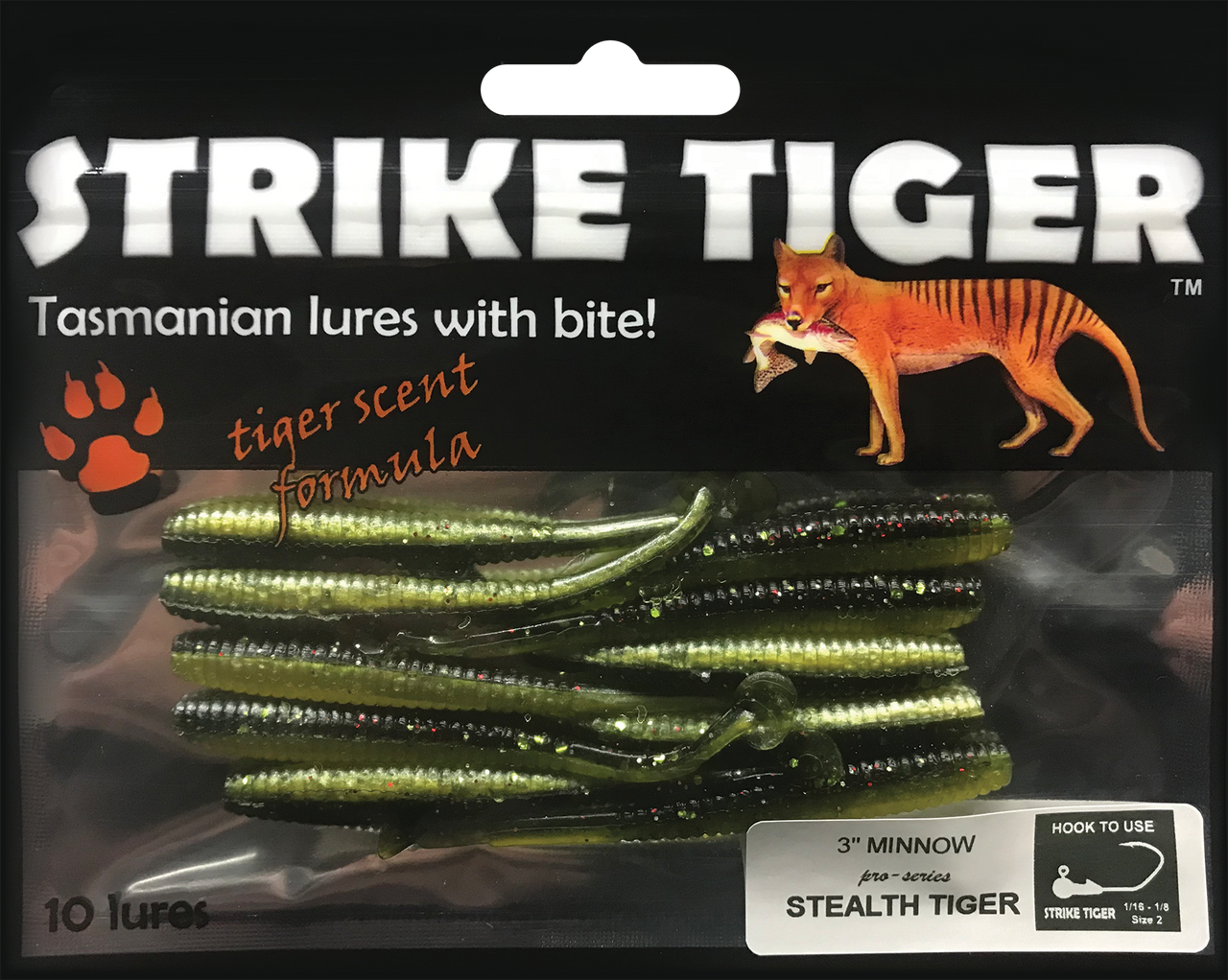 STEALTH TIGER - 3 Minnow pro series (10 pack) - Summit Outfitters Mansfield